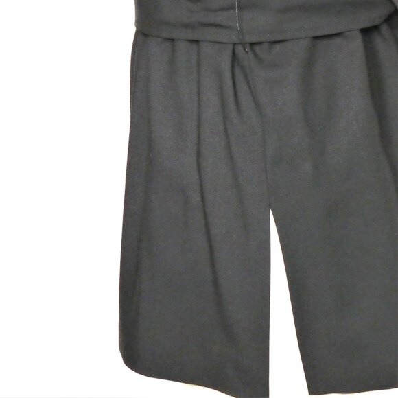 Burberry Vintage Black Wool Blend Coat /Jacket Size 48/ US Size 16 - Picture 10 of 13